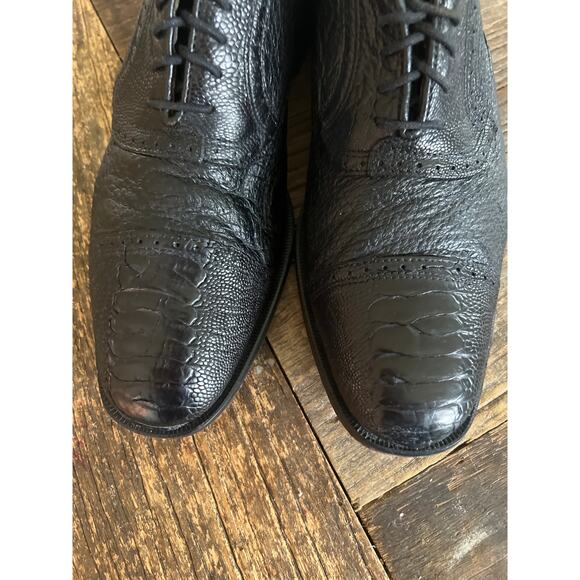 Zelli Made in Italy Leather Oxford Casual Dress Shoes Size 9 M JP - Picture 6 of 9